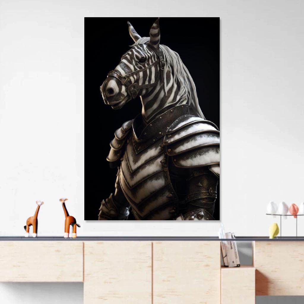 Picture of Zebra Armor au dessus d'un meuble bas