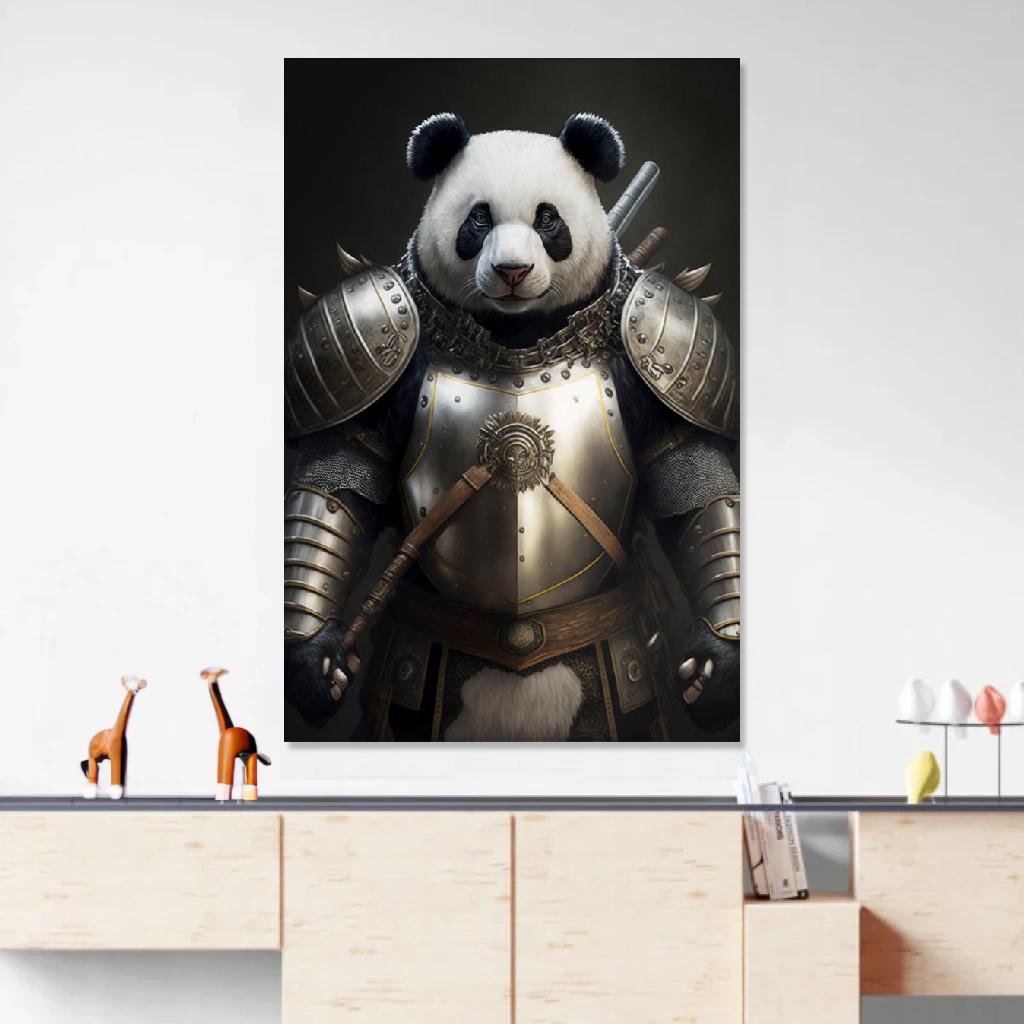 Picture of Panda Armor au dessus d'un meuble bas