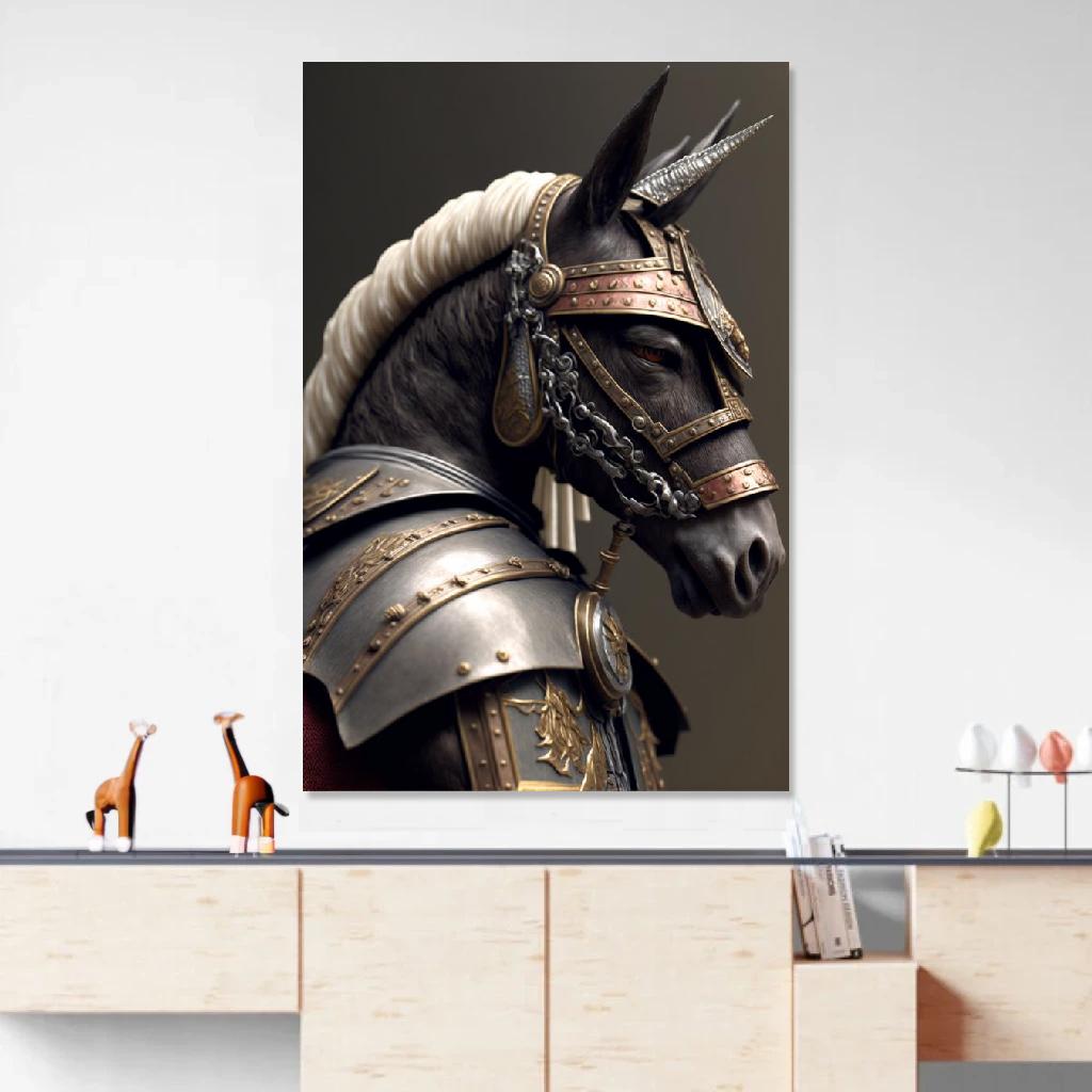 Picture of Donkey Armor au dessus d'un meuble bas