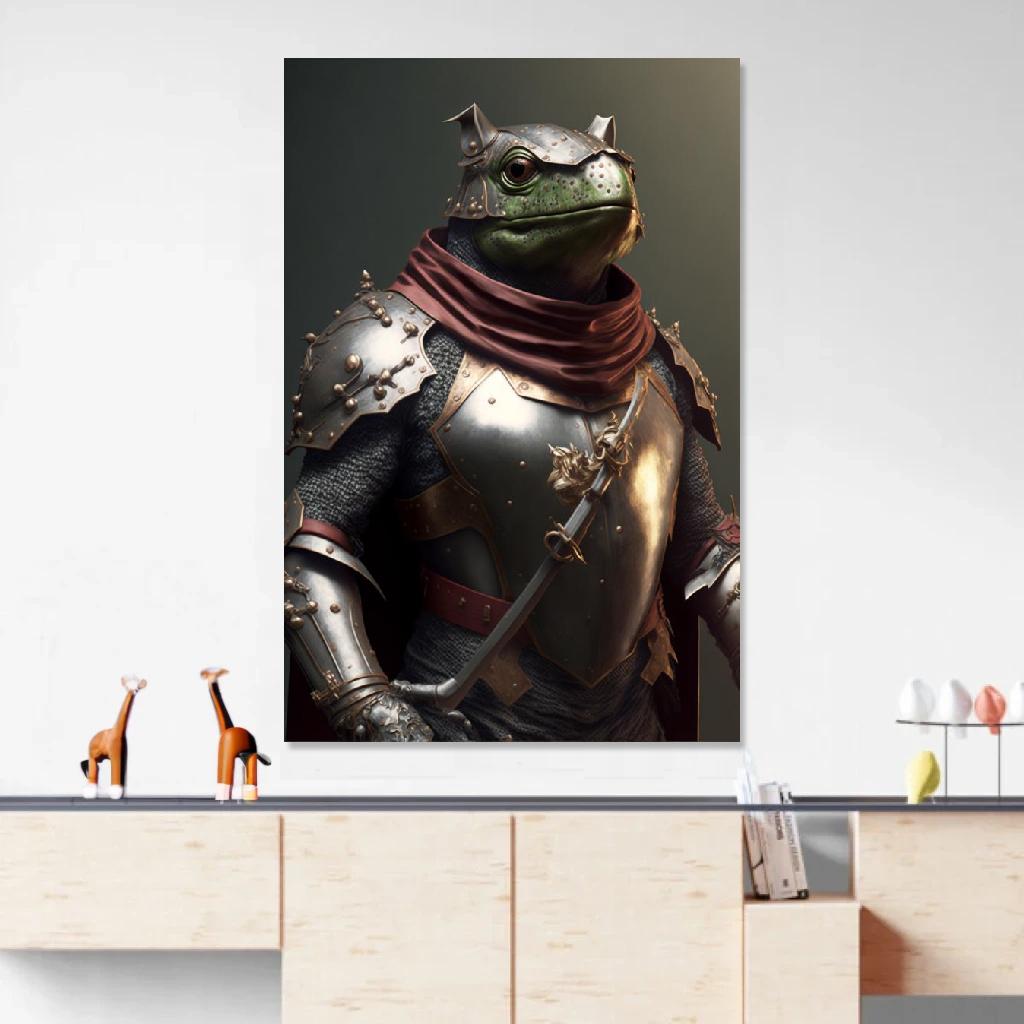 Picture of Frog Armor au dessus d'un meuble bas