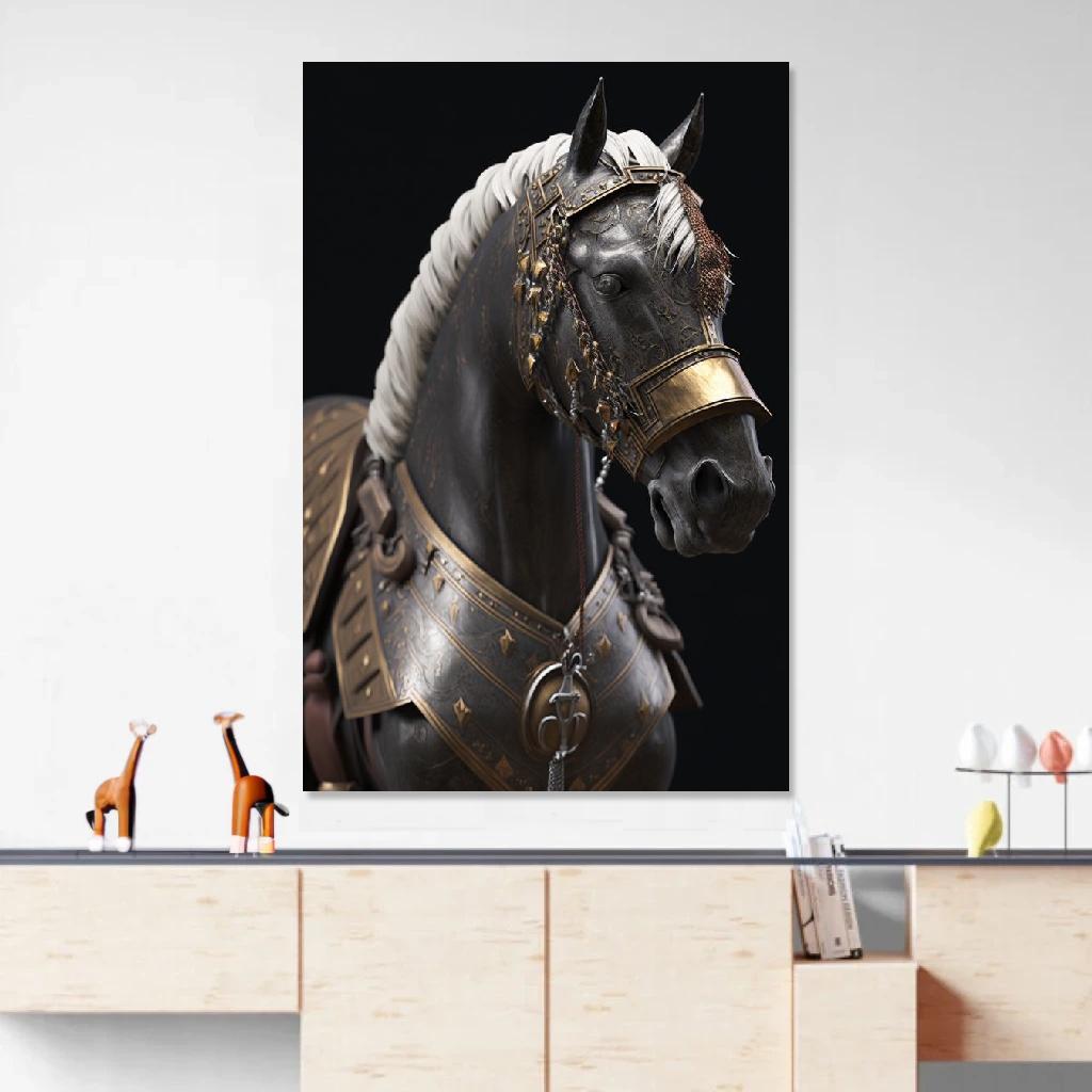 Picture of Horse Armor au dessus d'un meuble bas