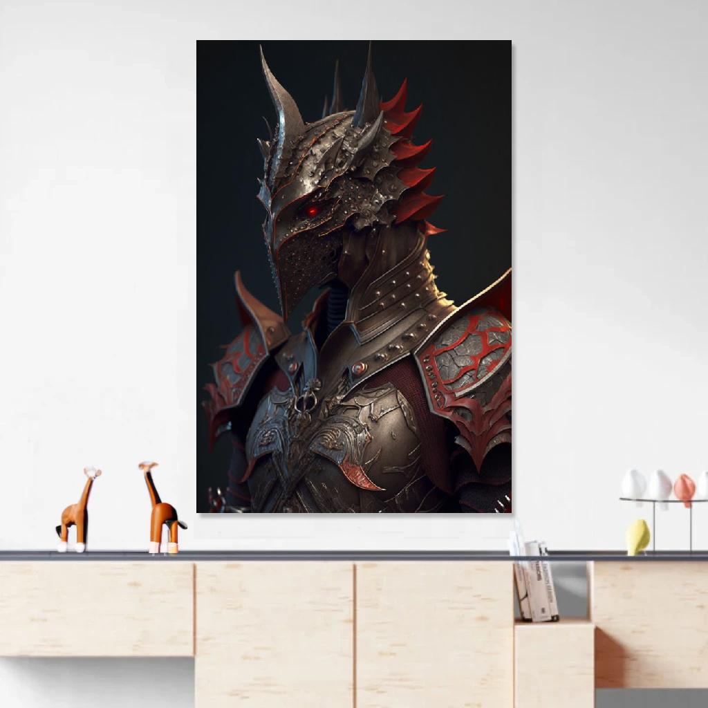 Picture of Dragon Armor au dessus d'un meuble bas
