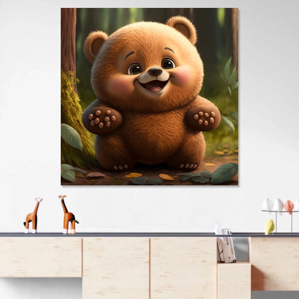 Picture of Bear Baby au dessus d'un meuble bas