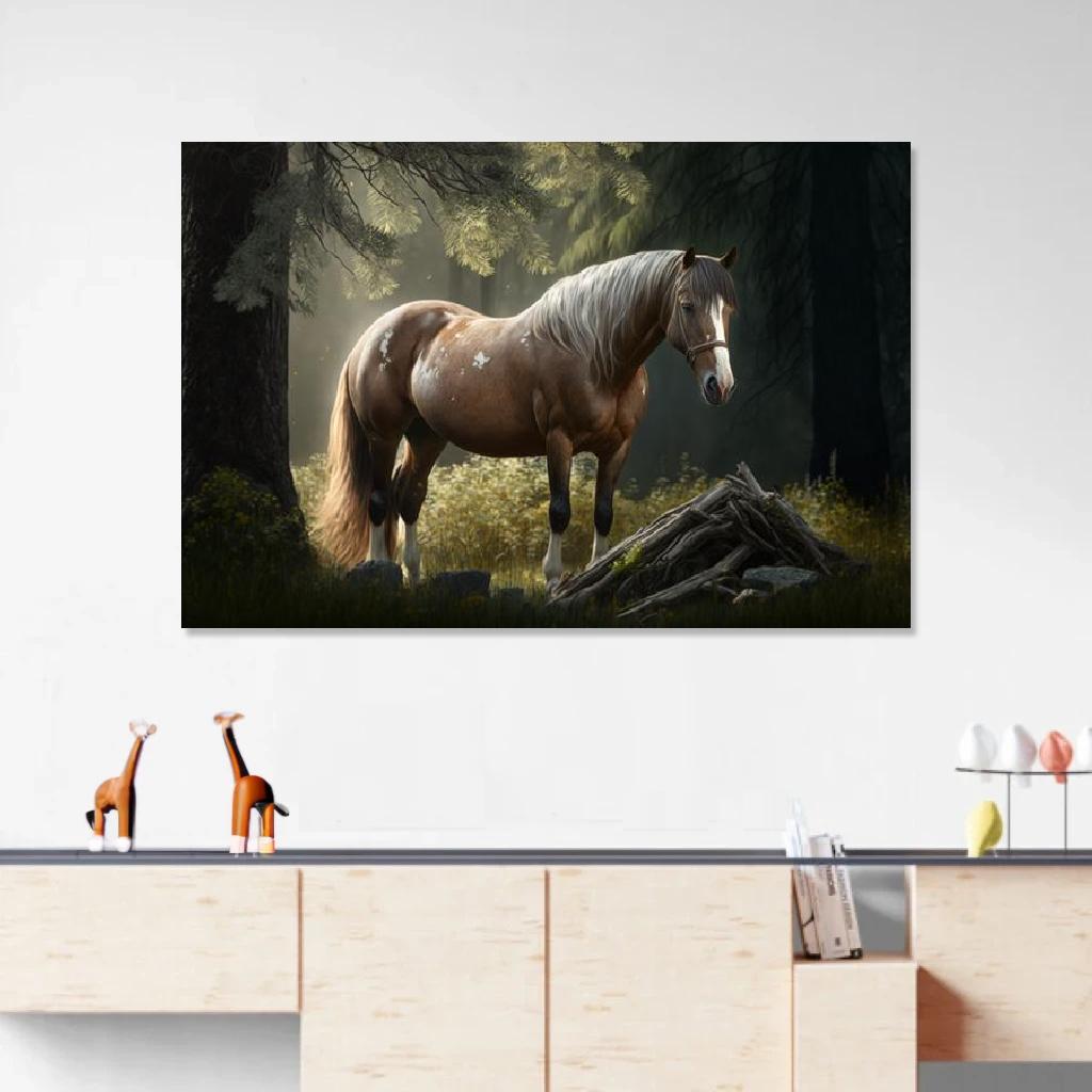 Picture of Horse In Its Natural Environment au dessus d'un meuble bas