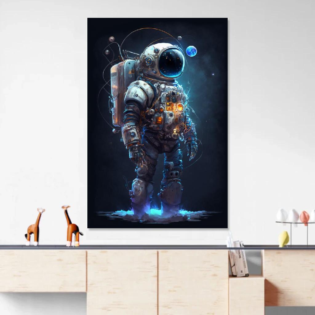 Picture of Robot Astronaut au dessus d'un meuble bas