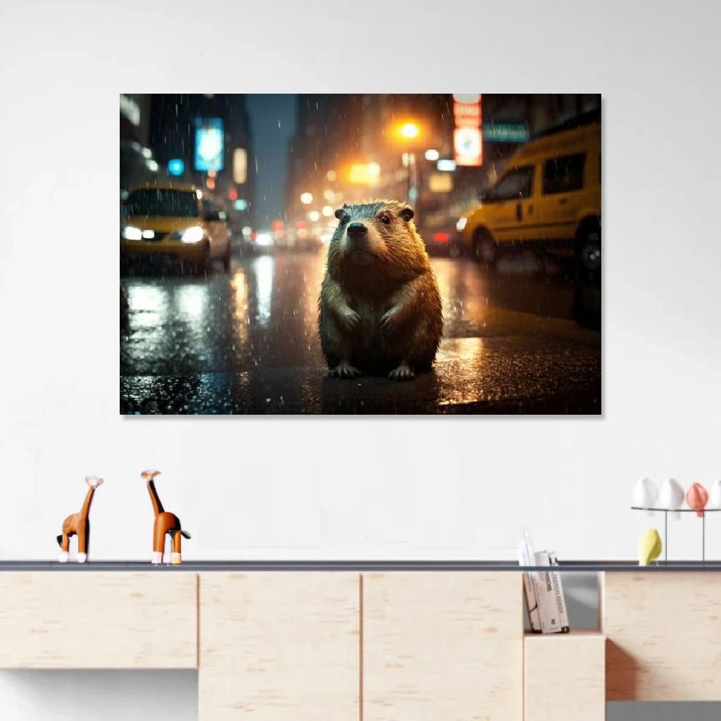 Picture of Marmot Rainy Night au dessus d'un meuble bas
