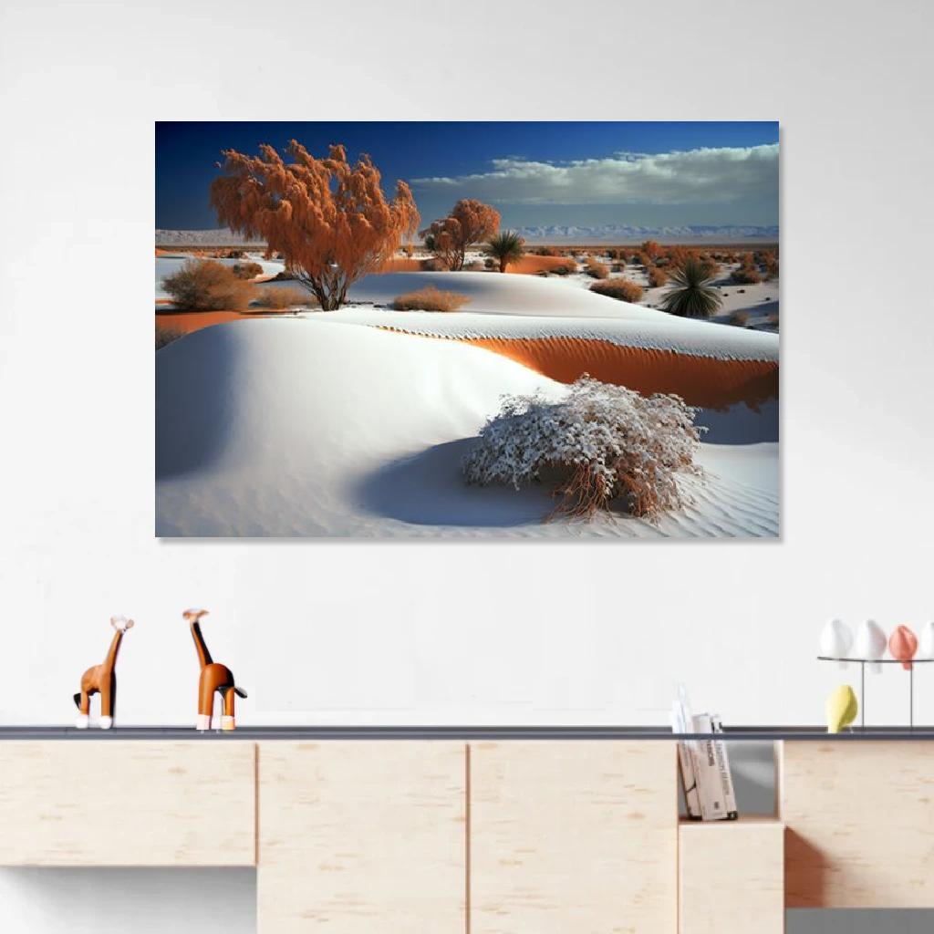 Picture of Desert Winter au dessus d'un meuble bas