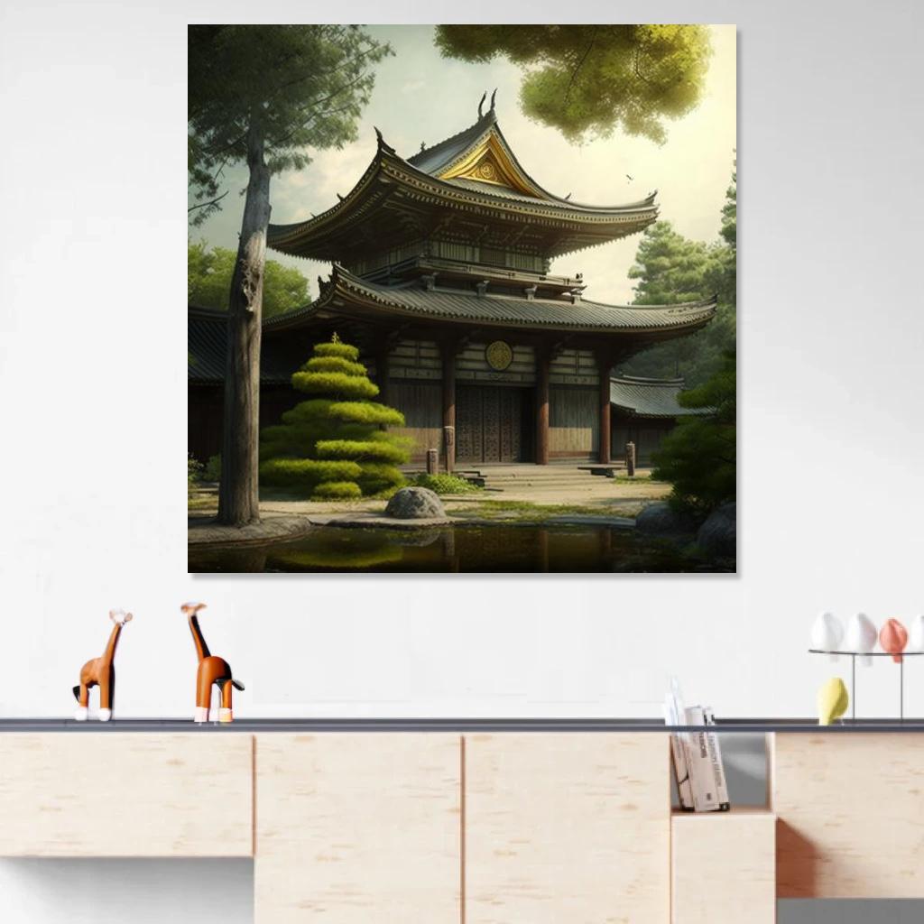 Picture of Buddhist temple Summer au dessus d'un meuble bas