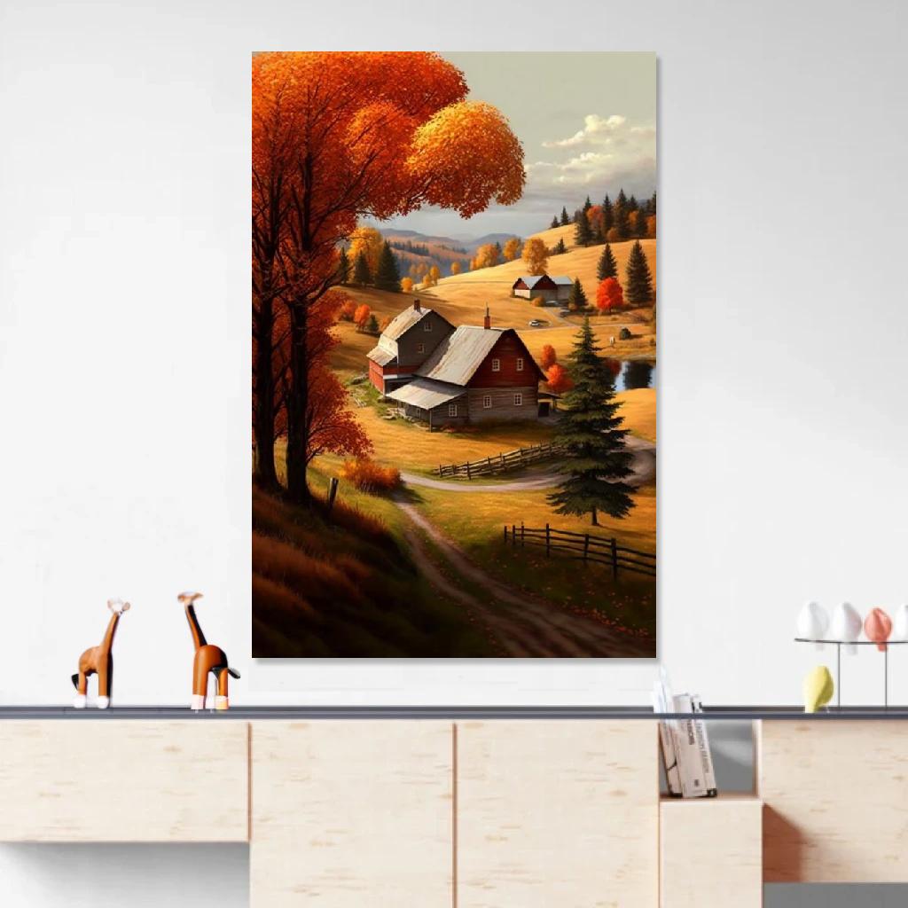 Picture of Rural Autumn au dessus d'un meuble bas