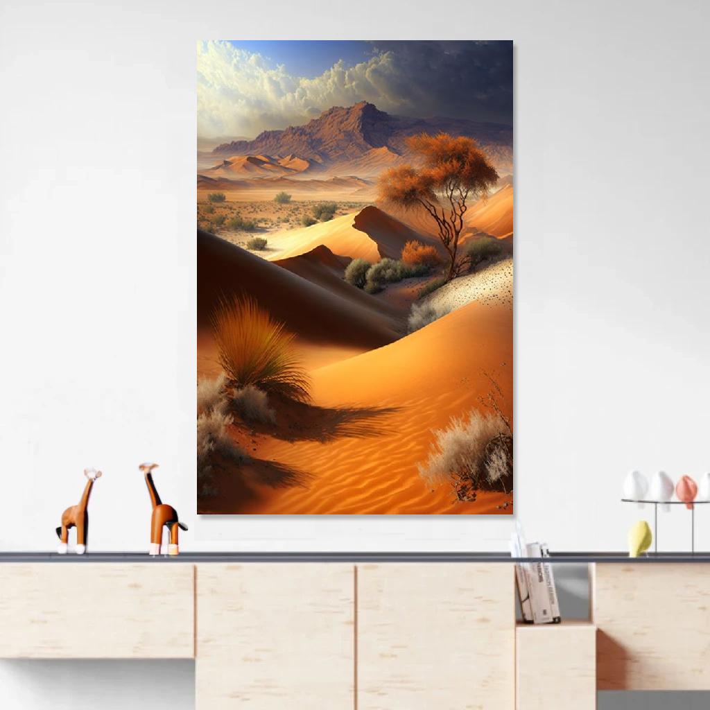 Picture of Desert Autumn au dessus d'un meuble bas
