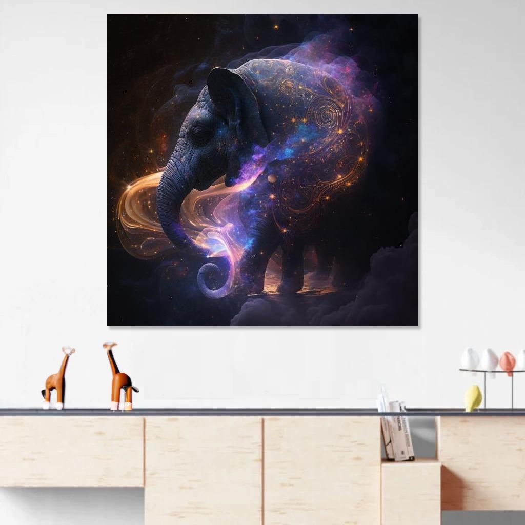 Picture of Elephant Galaxy au dessus d'un meuble bas