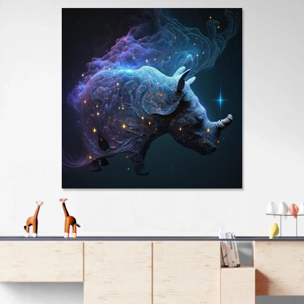 Picture of Rhinoceros Galaxy au dessus d'un meuble bas