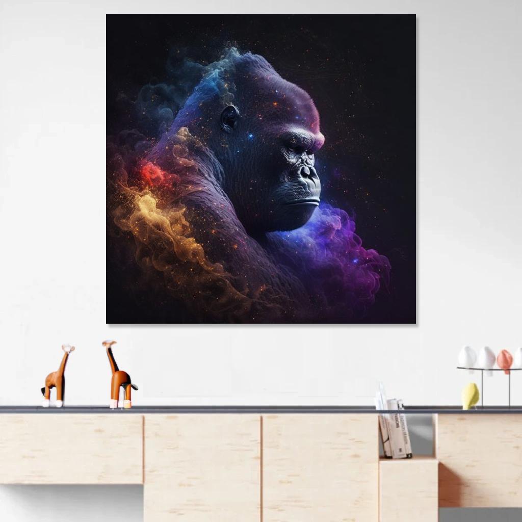 Picture of Gorilla Galaxy au dessus d'un meuble bas