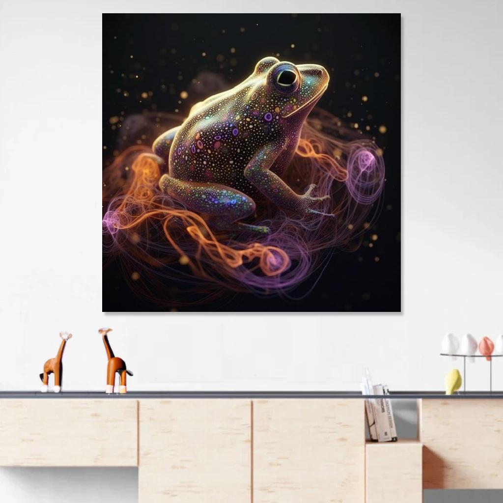 Picture of Frog Galaxy au dessus d'un meuble bas