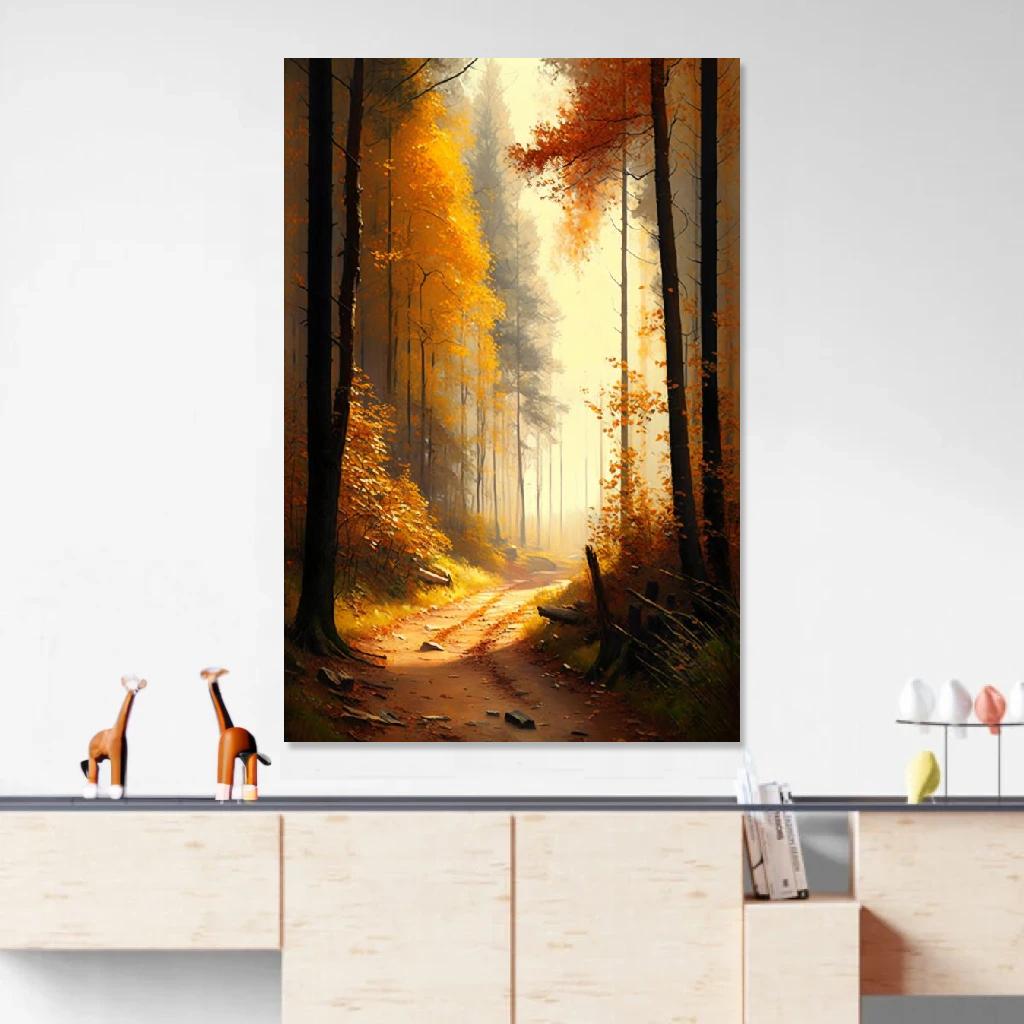 Picture of Forest Autumn au dessus d'un meuble bas