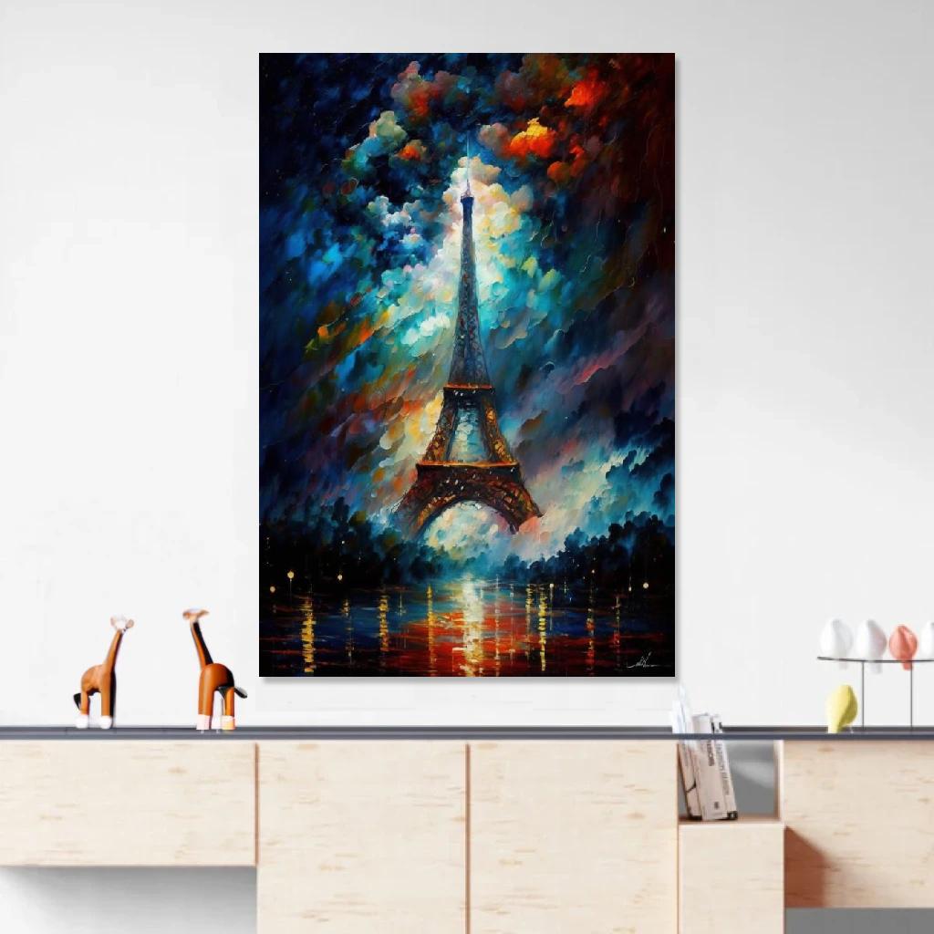 Picture of Eiffel tower Mystical au dessus d'un meuble bas