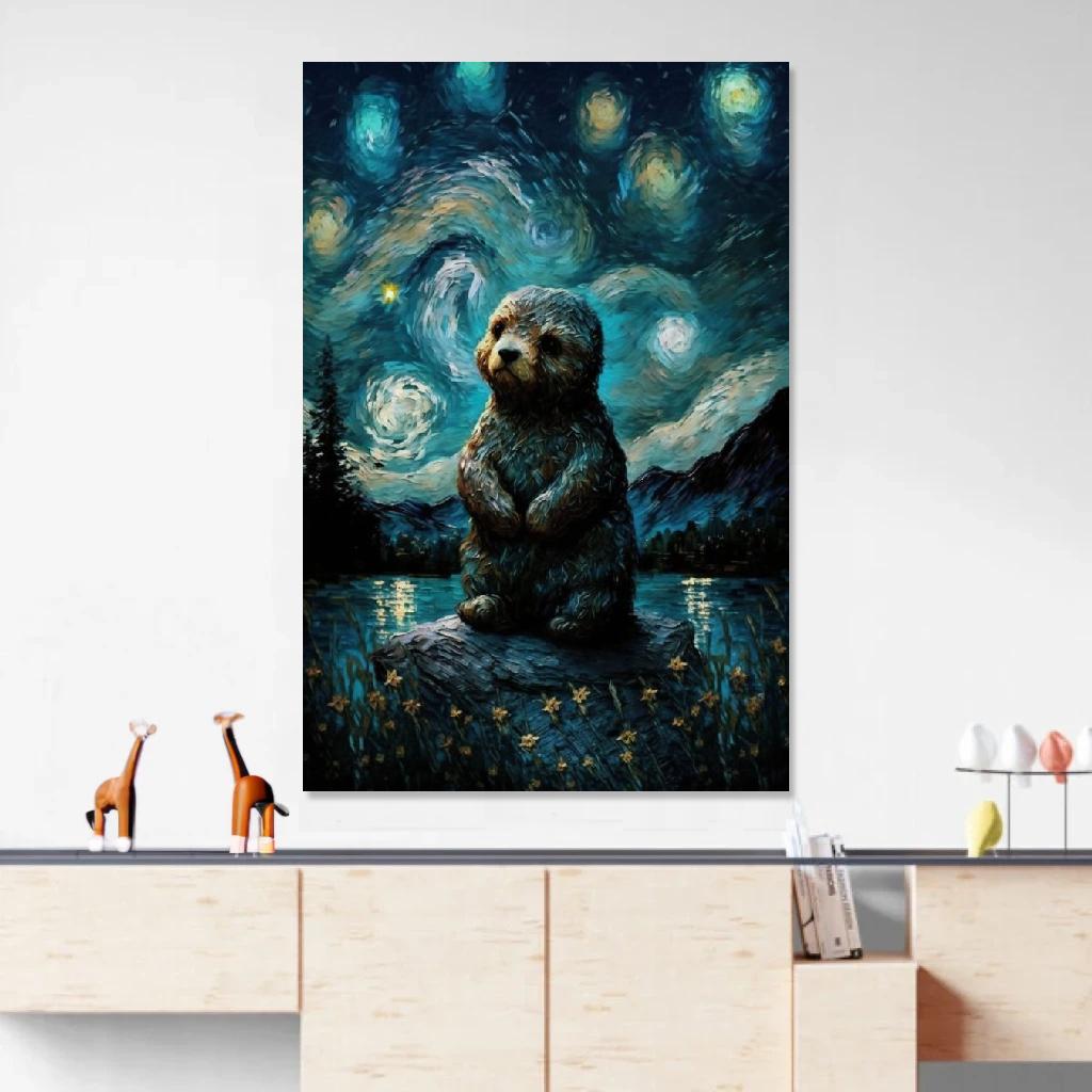 Picture of Marmot Mystical au dessus d'un meuble bas