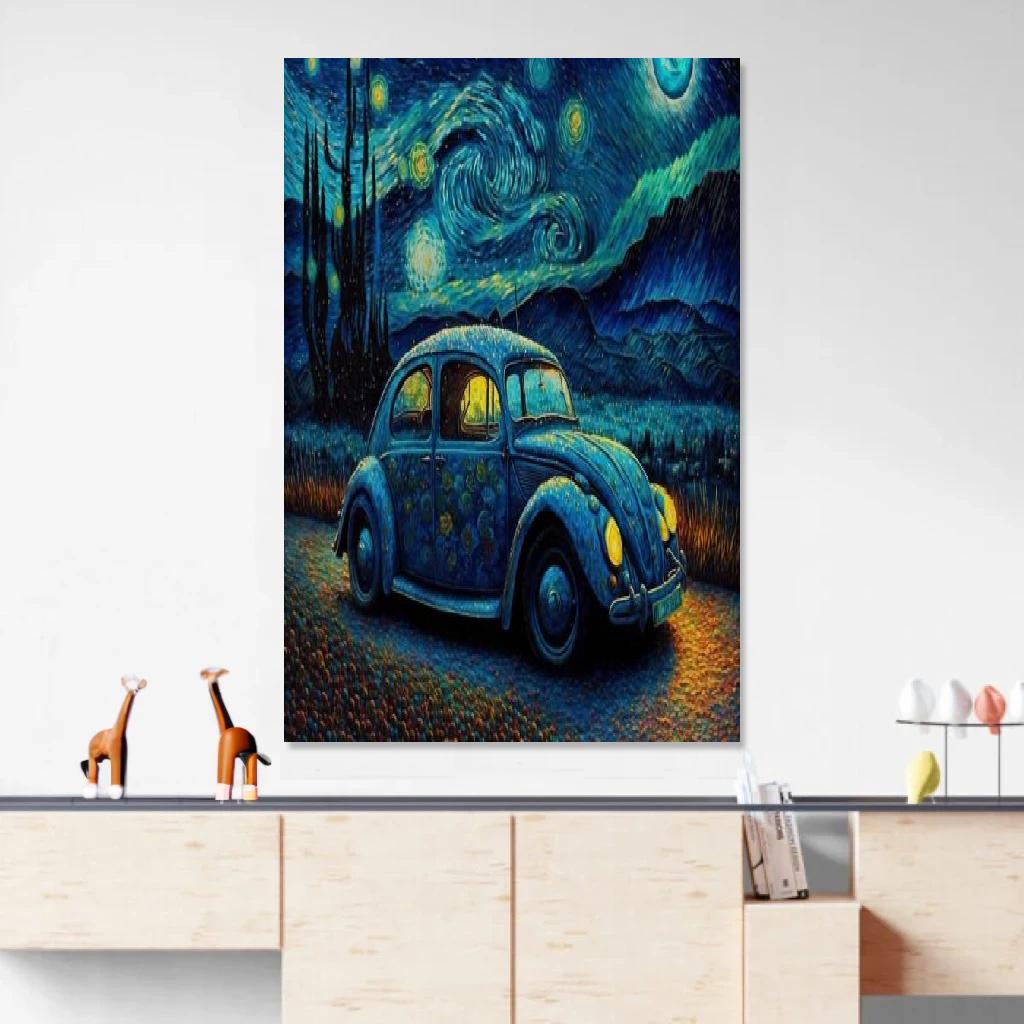 Picture of Volkswagen Beetle Mystical au dessus d'un meuble bas