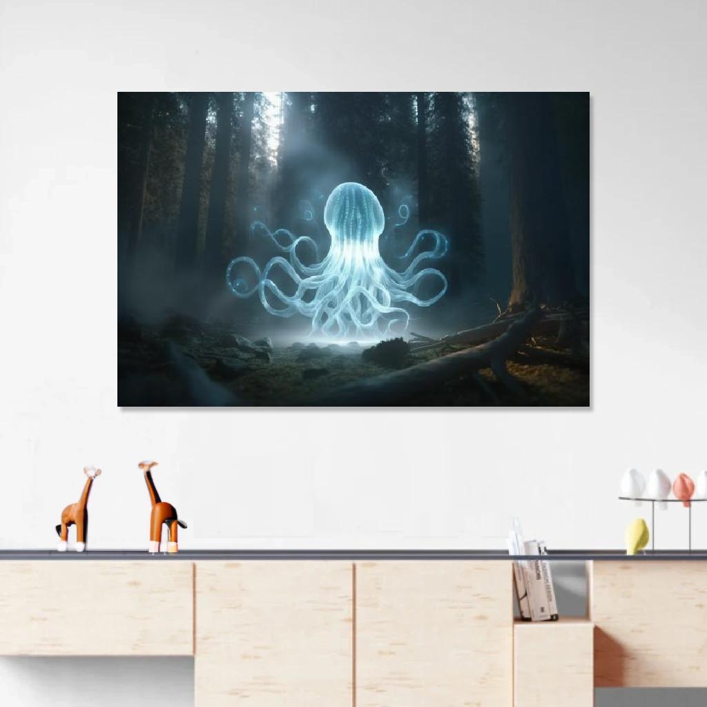 Picture of Octopus Patronus au dessus d'un meuble bas