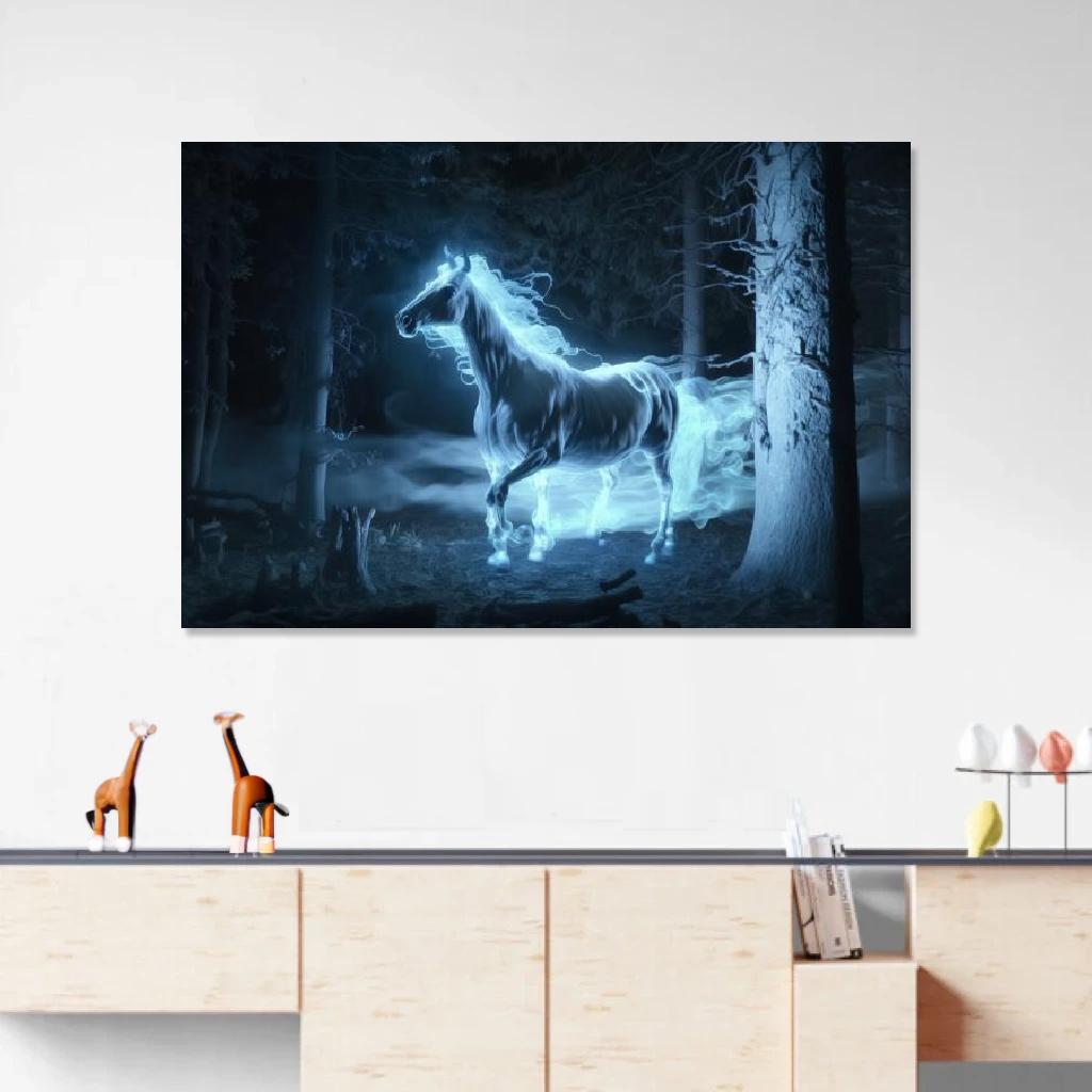 Picture of Horse Patronus au dessus d'un meuble bas