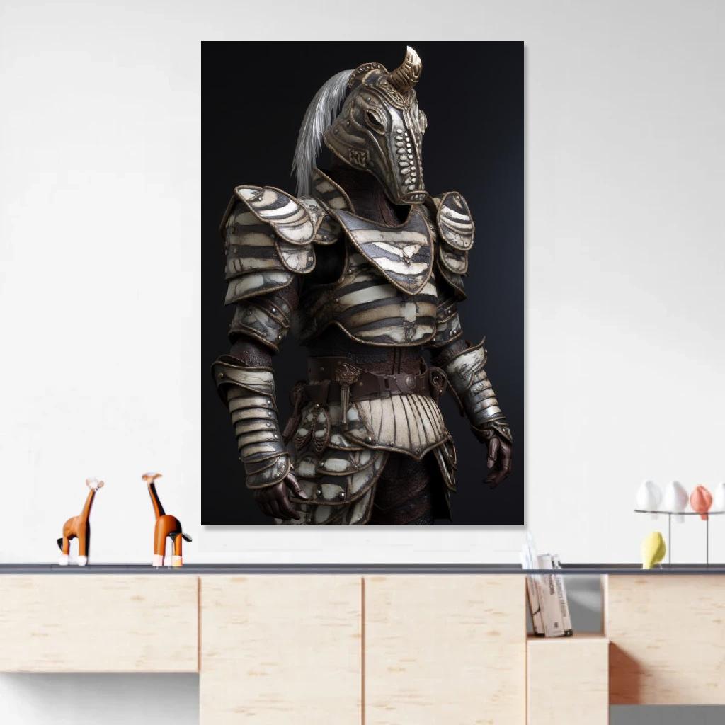 Picture of Zebra Armor au dessus d'un meuble bas